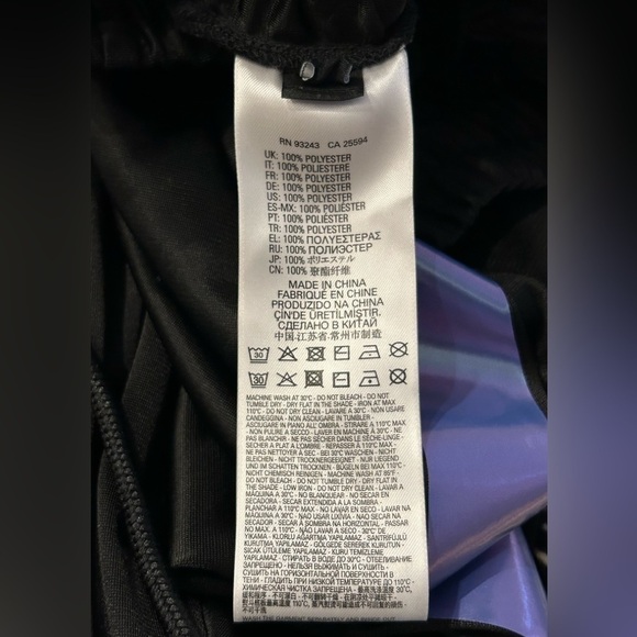 Diesel P-rozyn Black Trousers Side Stripe Tracksuit Bottoms In Sz S - Picture 10 of 11